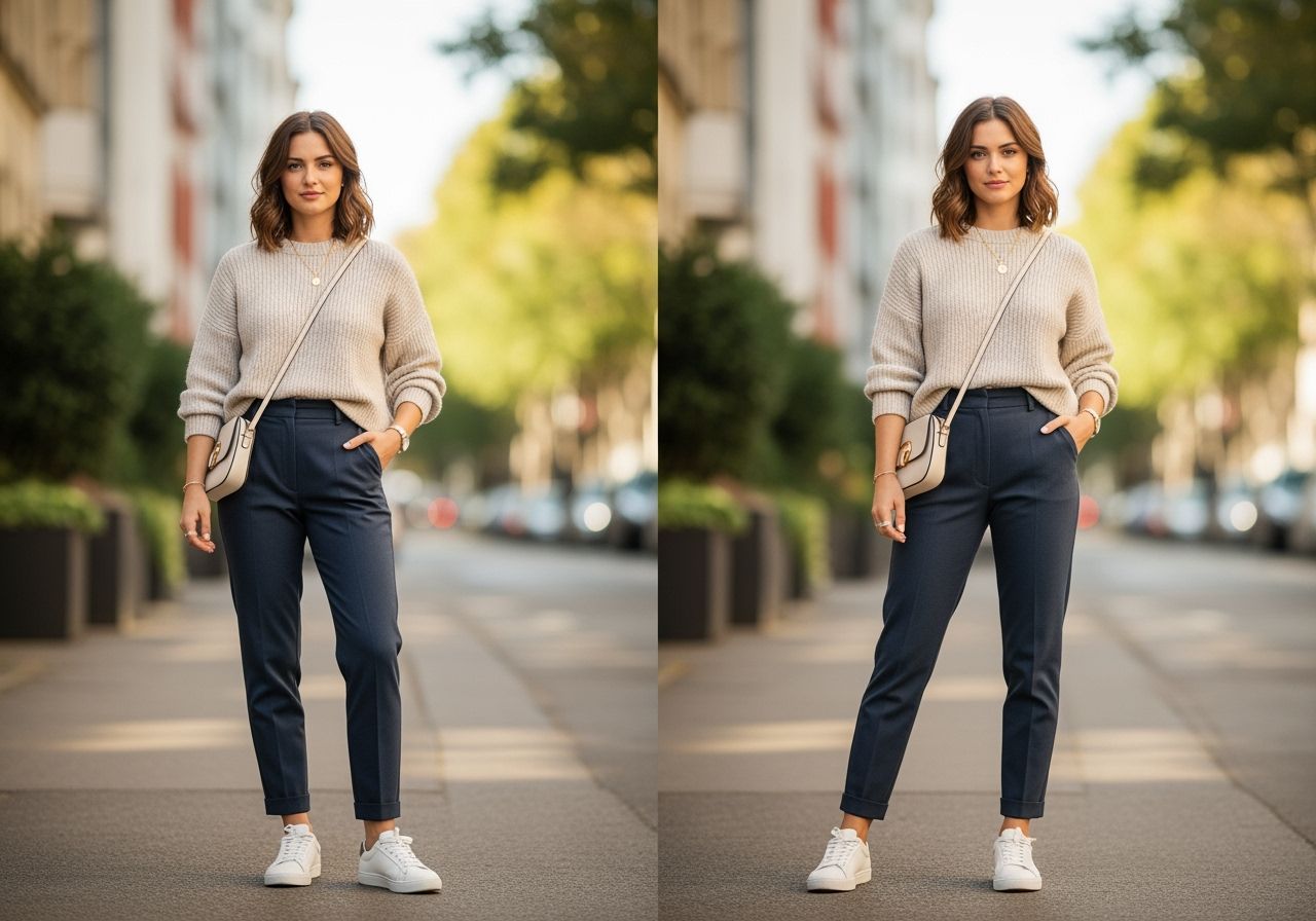 Městská móda zdůrazňující pohodlí a styl v každodenním životě ve městě